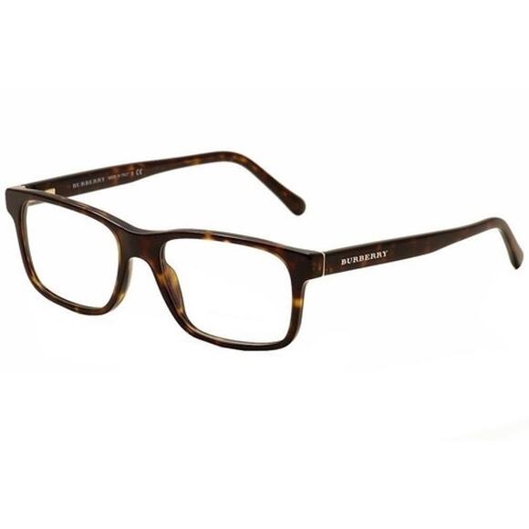 Burberry Eyeglasses Frames Brown Tortoiseshell Plaid Temple 52 15 135‎ Hard Case - Picture 2 of 11